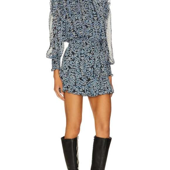 MISA Los Angeles Gianna Mini Dress in Nightshade Flora extra small - Picture 7 of 11